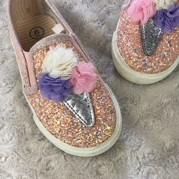 Cat & Jack Shoes Cat Jack Ice Cream Cone Slip On Shoes Glitter